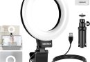 NEEWER Basics Ring Light 5&Prime; avec Mini Trépied pour Vidéoconférence,Kit Streaming à Clipser pour Moniteur,Webcam,Ordinateur Portable Maquillage Selfies Enregistrement Vidéo Chiffon Nettoyage, BR60 – Le détail qui change tout au quotidien