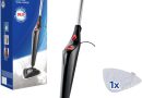 Vileda Steam Plus, Balai Vapeur, Nettoyeur Vapeur pour Un Nettoyage hygiénique, Tue jusqu&rsquo;à 99,9% des bactéries et des Virus, Idéal pour Tapis et moquettes, Pas d&rsquo;utilisation de Produits Chimiques – Le détail qui change tout au quotidien