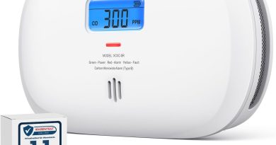 X-Sense Détecteur de Monoxyde de Carbone Autonome, Détecteur de CO avec Durée de Vie de 10 Ans et Pile Remplaçable, Affichage Numérique et Mémoire de Valeur de Crête, XC0C-SR, Lot de 1 – Le détail qui change tout au quotidien