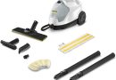 Kärcher Nettoyeur Vapeur SC 4 EasyFix Blanc, Pression Vapeur : 3,5 bar, Puissance : 2000 W, Surface : 100 m², Système 2 Réservoirs : 0,5l+0,8l, avec Kit de Nettoyage de Sol & Buses – Le détail qui change tout au quotidien