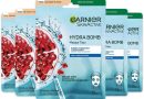 GARNIER Skin Active – Coffret Masques Tissu Hydra Bomb – Hydratant & Repulpant – À Base De Grenade & Acide Hyaluronique – Vegan & Cruelty Free – Tissu Compostable – Peaux Déshydratées – x5 – Le détail qui change tout au quotidien