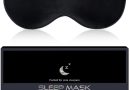Masque de Nuit, Masque de Sommeil Antiallergique et Occultant en Soie Pure à 100%, Avec Bandeau Réglable, Convient Aux Hommes et Aux Femmes (Noir) – Le détail qui change tout au quotidien