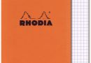 RHODIA 16200C – Bloc-Notes Agrafé N°16 Orange – A5 14,8 x 21 cm 14,8 x 21 cm – Petits Carreaux – 80 Feuillets Détachables – Papier Clairefontaine Blanc 80 g/m² – Couverture en Carte Enduite Souple – Le détail qui change tout au quotidien