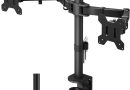 BONTEC Support Ecran PC 2 Ecran pour Moniteurs de 13-27 Pouces, Bras Ecran PC Réglable en Hauteur, Inclinable, Rotatif et Pivotant, Poids Max 10KG, VESA 75/100 – Le détail qui change tout au quotidien