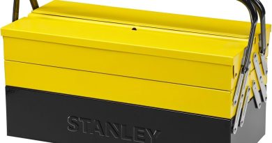 STANLEY 1-94-738 94-738 Boîte métal 5 Tiroirs – Grand Volume de Rangement -deux Poignées Articulées – Système Anti Pince-Doigt – Dimensions: 46 x 20,8 x 20,8 – Le détail qui change tout au quotidien