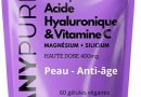 Complexe Acide Hyaluronique 400mg + Vitamine C 200mg Magnésium et Silicium – 60 Gélules Véganes – Hydratation Peau Éclat Anti-Âge – Haute Absorption – Sans OGM Gluten – Qualité Premium – Le détail qui change tout au quotidien