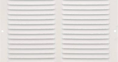 Amig – Grille de ventilation carrée en Aluminium | Grilles d&rsquo;aération pour sortie d&rsquo;air | Idéal pour plafond de cuisine et de salle de bain | Dimensions : 250 x 250 mm | Couleur: Blanc – Le détail qui change tout au quotidien