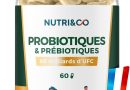 NUTRI & CO Probiotique Flore Intestinale – 60 Milliards UFC/jour – 9 Souches dont 2 Lactobacillus Brevetées – 60 Gélules Gastro-Résistantes aux Enzymes Digestives – Conditionné en France – Le détail qui change tout au quotidien