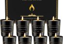 Bougies Parfumées Cadeau pour Femme, Lot de 8 Bougies D&rsquo;Aromathérapie en Cire de Soja Parfumée Naturelle Jusqu&rsquo;à 120 Heures de Combustion Cadeau pour Mariage Anniversaire Maman Fête des Mères – Le détail qui change tout au quotidien