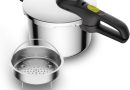 TEFAL Cocotte-minute® inox 6 L (4-6 pers), Couvercle cuisson pression, Cuisson rapide, 2 programmes, Système sécurité 5 points, Autocuiseur induction,Compatible lave-vaisselle SECURE 5 NEO P2530738 – Le détail qui change tout au quotidien