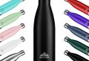Mont-Clair H2O Gourde isotherme – Bouteille isotherme sans BPA – Gourde inox 500ML, 24h froid & 12h chaud – Bouteille d&rsquo;eau en acier – 500ML, Noir – Le détail qui change tout au quotidien
