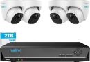 Reolink 5MP Caméra de Surveillance Extérieure, Kit Vidéo Surveillance avec 8CH 2To NVR et Caméra IP PoE Filaire 4X 5MP, Détection Personne/Véhicule, Vision Nocturne 30m avec Audio, RLK8-520D4-5MP – Le détail qui change tout au quotidien