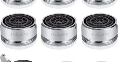 Ibergrif M91005, 6 Pièces Mousseur Robinet M24 Economie Eau, Aérateur de Robinet Avec Filtration 7 Couches, Embout Robinet Cuisine Avec 1 clé D&rsquo;aérateur et 8 Joints, Aerateur avec Élément Filtrant – Le détail qui change tout au quotidien