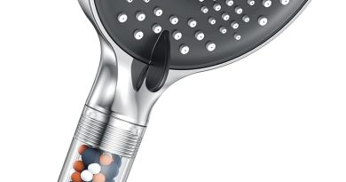 Pommeau de Duche, YEAUPE PRO Pommeau de Douche Economie Deau, Pommeau de Douche Anti calcaire Grand (130mm de diamètre), Pommeau de Douche Haute Pression avec 6 types de jets, Chrome – Le détail qui change tout au quotidien