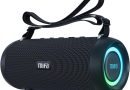 MIFA Enceinte A90 Haut-Parleur Bluetooth 60W sans Fil IPX7 étanche 30 Heures de Lecture Carte Micro SD Véritable Chargement stéréo USB-C sans Fil avec Housse de Protection et dragonne Portable – Le détail qui change tout au quotidien