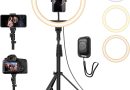 YOHOOLYO 12&Prime; Ring Light avec Trépied 64&Prime; Anneau Lumineux LED avec 10 Luminosité 3 Modes d&rsquo;Eclairage, Trepied Smartphone Selfie LED Anneau Lumière pour Maquillage, Photographie, YouTube et Vidéo Selfie – Le détail qui change tout au quotidien