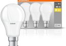 OSRAM Ampoule LED, Lot de 3 Ampoules, Blanc chaud 2700 K, Remplace les ampoules conventionnelles 60 W, Ampoules Mates – Le détail qui change tout au quotidien