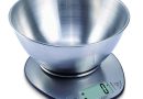 EXZACT Balance de Cuisine Électronique Multifonctionnelle Précise avec Grand Écran Numérique et Bol à Mélanger en Inox – Max 5 kg (EX4350) – Le détail qui change tout au quotidien