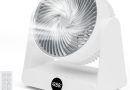 Ventilateur Ultra Silencieux 28DB, Circulateur d&rsquo;Air de Table Bureau 12 Vitesses, 12h Minuterie, Télécommande, Inclinaison Réglable, Chambre/Bureau – Le détail qui change tout au quotidien