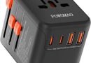 Adaptateur Prise Universelle,Adaptateur Universel de Voyage avec 2 USB C et 2 USB A et 1 Prise Secteur Universelle,Adaptateur de Prise International pour Europe USA UK Australie Chine Japon Thaïlande – Le détail qui change tout au quotidien