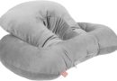 Alipis Oreiller De Sieste Au Bureau Gris Ergonomique en Coton PP Rembourré, Coussin Confortable pour École Et Travail, Soutien Visage Ergonomique, Portable Et Pliable, pour Pause Méridienne – Le détail qui change tout au quotidien