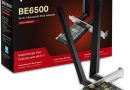 TP-Link WiFi 7 Carte WiFi PCIe BE6500 Archer TBE400E, Tri-Bandes (6GHz/5GHz/2.4GHz), débits Jusqu’à 2 882 Mbps, Bluetooth 5.4 et 2 antennes multidirectionnelles, Idéal pour Gaming, WPA3, Windows 11 – Le détail qui change tout au quotidien