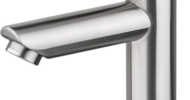 Ibergrif M18103 Mitigeur de lavabo à eau froide, mitigeur monocommande pour lavabo extérieur, WC invités, acier inoxydable, gris – Le détail qui change tout au quotidien