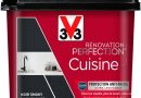 V33 Peinture de rénovation cuisine, Rénovation perfection Noir smoky mat 750ml – Le détail qui change tout au quotidien