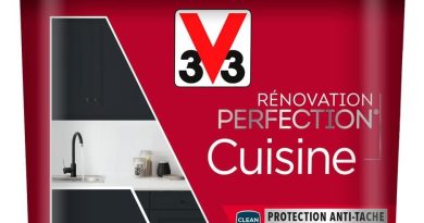 V33 Peinture de rénovation cuisine, Rénovation perfection Noir smoky mat 750ml – Le détail qui change tout au quotidien