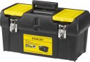Stanley 1-92-066 Caisse À Outils 494 x 263 x 250mm Cadenassable – 2 Organiseurs Sur Le Couvercle – Porte-Outils Amovible Intégré – Attaches métalliques Anti-Corrosion Multicolore – Le détail qui change tout au quotidien
