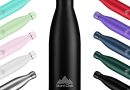 Mont-Clair l&rsquo;O Gourde isotherme – Bouteille isotherme sans BPA – Gourde inox 1L, 24h froid & 12h chaud – Bouteille d&rsquo;eau en acier – 1L, Noir – Le détail qui change tout au quotidien