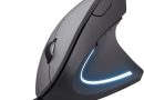 Trust Verto Souris Ergonomique Verticale, Souris Filaire, 1000-1600 DPI, 6 Boutons, LED, Prévention Syndrome de la Souris et Epicondylite, pour Droitier, PC, Ordinateur, Portable, Mac – Noir – Le détail qui change tout au quotidien