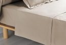 douceur d&rsquo;intérieur, Drap Plat (180 x 290 cm) Percaline Naturel, Percale de Coton – Le détail qui change tout au quotidien