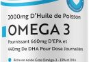Omega 3 Huile de Poissons 2000mg – 240 Gélules (120 Jours) – Haute Concentration en EPA (660mg) & DHA (440mg) Soutien Fonction Cardiaque et une Vision Normale – Fabriqué par Nutravita – Le détail qui change tout au quotidien