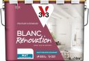 V33 Peinture blanche mur et plafond mat – multi-supports – monocouche – BLANC RENOVATION®, 5L – Le détail qui change tout au quotidien