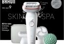 Braun Epilateur Electrique Pour Femmes Silk-épil 9 9-080, Tête Flexible 360° Pour Epilation Facile, Etanche, Sans Fil, Avec Tête De Rasoir, Brosse Exfoliante Et Sabot Tondeuse, Kit De Spa Tout-En-Un – Le détail qui change tout au quotidien