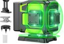 Niveau Laser Chantier Autonivelant 360° x 4, Lazer Niveaux 4D 16 Lignes Laser, Autonivellement et Mode Pulsé Extérieur, 2 x Batterie, Nivellement Automatique, Support Rotatif, Télécommande – Le détail qui change tout au quotidien