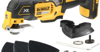 DEWALT – Outil multifonction oscillant sans fil Brushless XR 18V, inclus jeu d&rsquo;accessoires de Coupe et de Ponçage de 29 pièces, DCS355N-XJ – Le détail qui change tout au quotidien