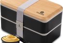 Sinnsally Bento Lunch Box Adulte,1400ml Boite à Bento,Boîte à Lunch,Boîte à Déjeuner,Boite Bento pour Salades,Collations,Boite Repas Compartiments avec Accessoires,Bento Japonais Design avec Couverts – Le détail qui change tout au quotidien