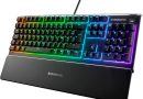 SteelSeries Apex 3 – Clavier de Gaming – Illumination RVB sur 10 Zones – Repose-Mains Magnétique Premium – Agencement Français AZERTY – Le détail qui change tout au quotidien