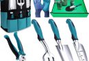 Kynup Kit à Outils de Jardinage, 7 Pièces Outil Jardinage, Ensemble Cadeau de Jardin Résistant à la Rouille avec Un Fourre-Tout de Rangement Durable, Cadeaux de Jardinage Idéaux pour Femmes et Hommes – Le détail qui change tout au quotidien