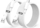 Cable USB C Charge Rapide 3A, [1m+2m/Lot de 2] Câble USB vers USB C, Cable Chargeur Type C pour iPhone 17 16 15 /Air/Plus/Pro Max, pour Samsung Galaxy S22/S21/S20/S10, pour Google Pixel, pour Xiaomi – Le détail qui change tout au quotidien