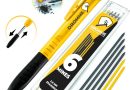 Dromme Crayon Chantier Menuisier Charpentier Professionnel [+ 7 Mines Multisupport + Taille-Mine + Grip ergonomique] Porte Mine Extensible – Outillage Parfait pour le Bricolage – Le détail qui change tout au quotidien