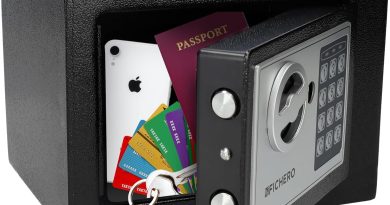 Silvergear® Petit Coffre Fort à Code | Coffre Fort en Acier avec Serrure Électronique à Code de Chiffres | 2 Clés et Code pour Ranger l&rsquo;argent, Bijoux & Objets de Valeur | 17x23x17cm | Noir – Le détail qui change tout au quotidien