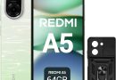 XIAOMI Redmi A5 Smartphone 6,88&Prime; 120Hz, 3GB+64GB, Appareil Photo IA 32 MP, Batterie 5200 mAh, Capteur d&rsquo;Empreintes Latéral (Vert) – Le détail qui change tout au quotidien