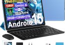 Tablette Android 15 Tablette 10 Pouces 20Go RAM + 128Go ROM(2To Extensible), Octa-Core, GMS Tablette Tactile, WiFi 6, 5G Wi-FI, Widevine L1, 6000mAh, GPS, Tablettes avec Clavier+Souris et Cas-Bleu – Le détail qui change tout au quotidien
