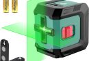 HYCHIKA Niveau Laser 15M, Autonivelant Laser Vert avec 3 Niveaux de Luminosité Réglables, Niveaux Laser avec Support pour Décoration de Maison, 2 Piles AA – Le détail qui change tout au quotidien