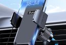 Blukar Support Téléphone Voiture, Support Grille d&rsquo;aération Porte Téléphone Voiture Ventilation [Clip Amélioré&Rotation 360°& Un Bouton de Libération] Compatible avec Smartphone/GPS 4,0 »-7,0 » – Le détail qui change tout au quotidien