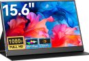 Écran Portable 15,6&Prime;, Moniteur Portable avec Écran FHD 1080P, Moniteur Mobile IPS pour Ordinateur Portable, Windows, Mac, PC, Xbox, PS5 – Connecteur Mini HDMI/Type-C/USB-C – Le détail qui change tout au quotidien