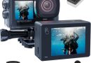 Apexcam Caméra Sport 4K 60FPS, Action Cam WiFi avec Double Écran et Micro SD 64GB, Stabilisation EIS Étanche 40M avec 2 Batteries 1350mAh, Kit d’Accessoires et Télécommande 2.4G – Le détail qui change tout au quotidien